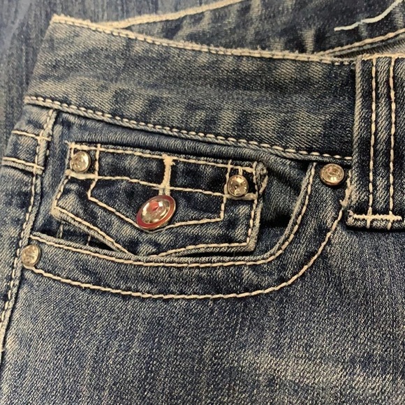 Inc Denim Regular Boot Leg Jeans.Size 6. Hems Worn - Picture 2 of 9